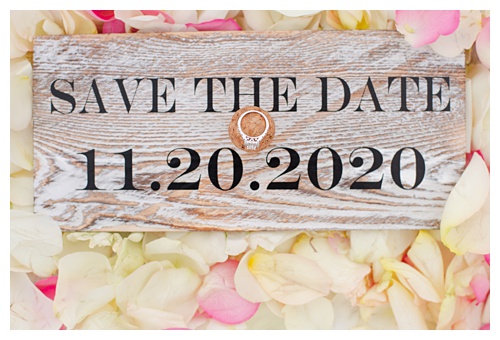 save the date, engagement ring