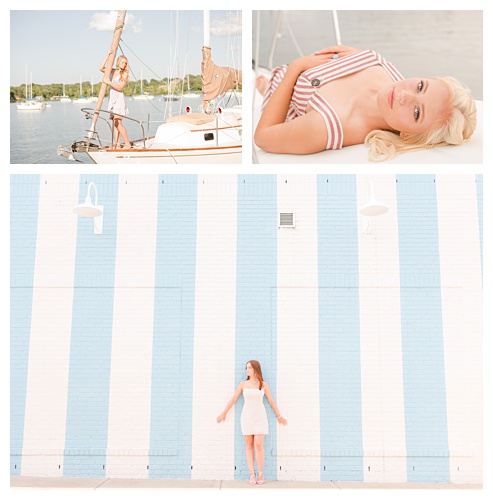 senior photo session,  on the water