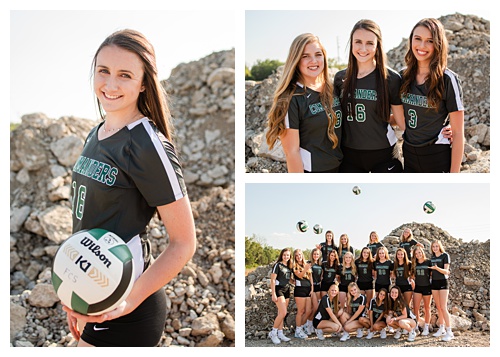 senior girl photography session, volleyball 