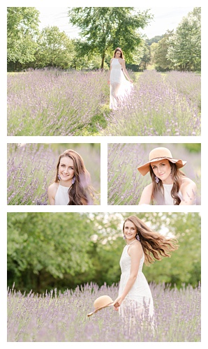 senior girl photography session, lavender field session 
