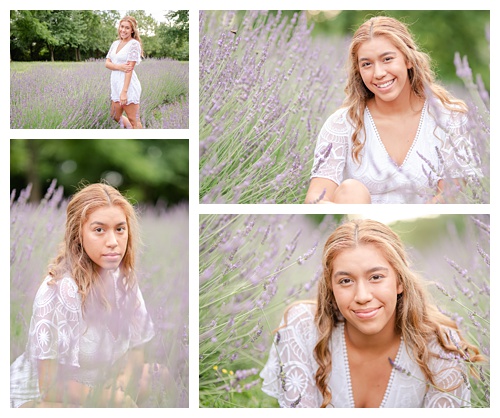 senior girl photos, lavender field 