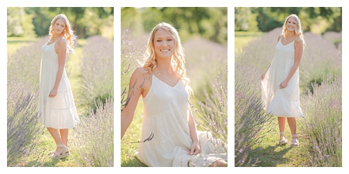 Senior girl photography, lavender field