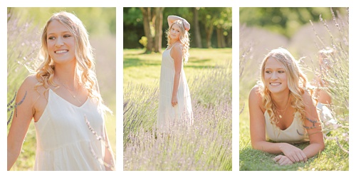 Senior girl photography, lavender field