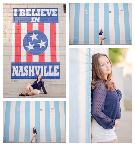senior girls photography, Nashville murals