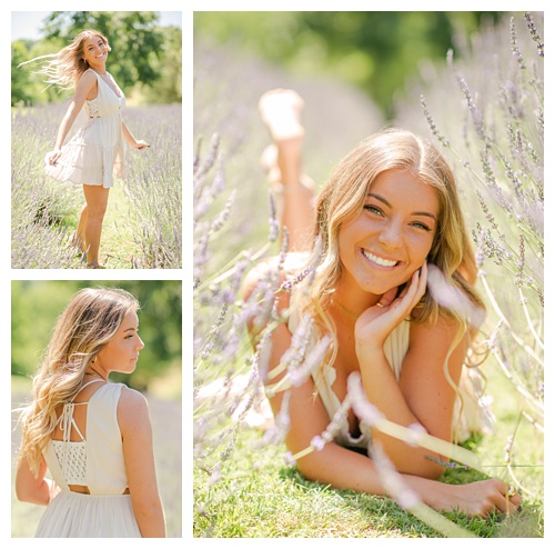 senior girl photography, lavender field 