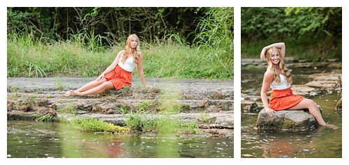 senior girl photography, on the water