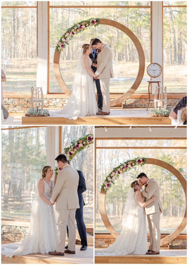 ceremony details, first kiss