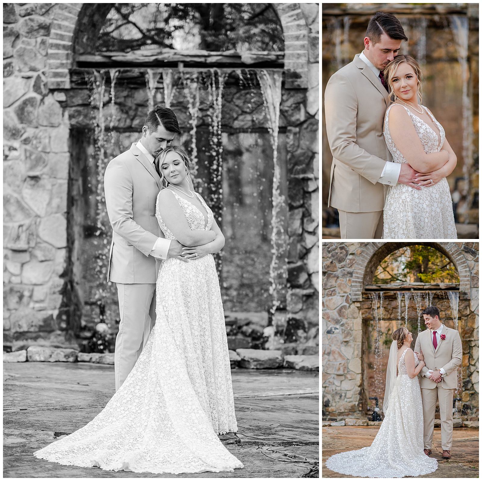 bride and groom portraits