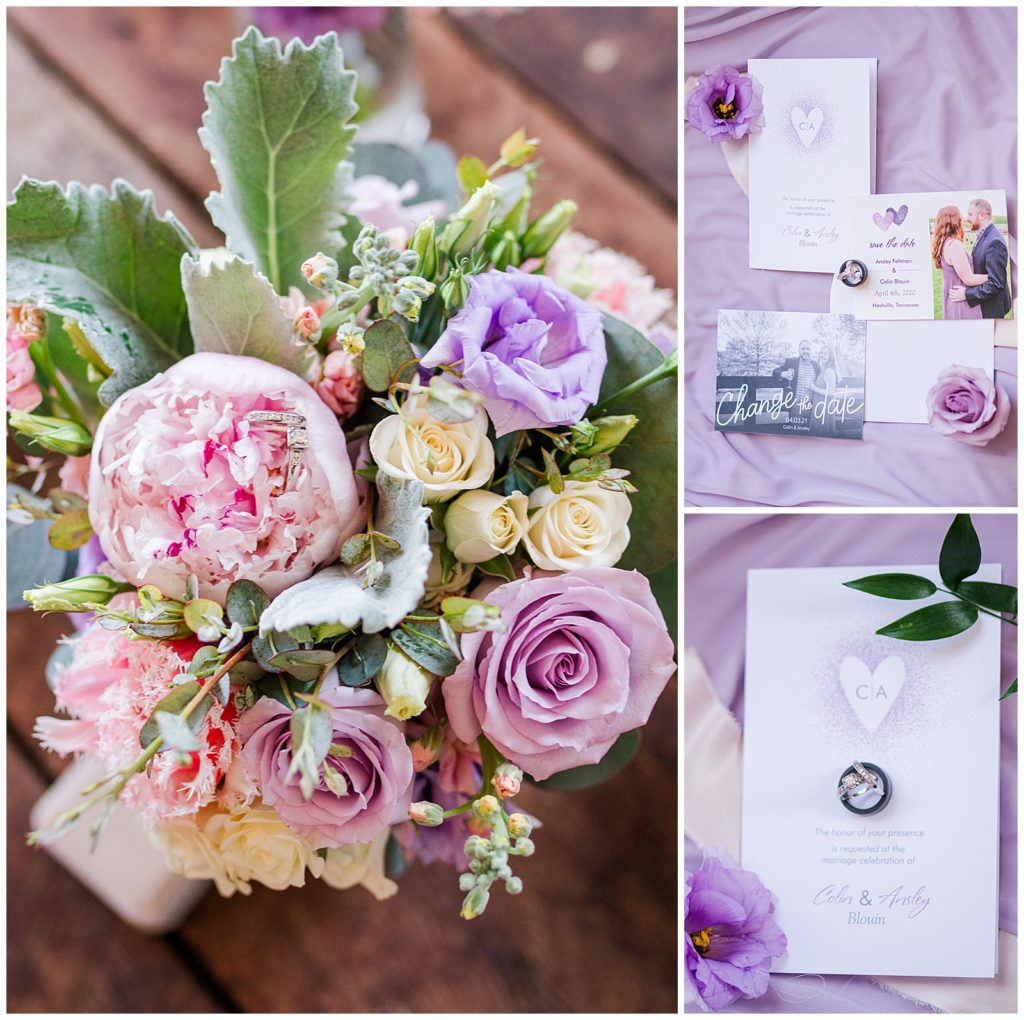 lavender wedding details 