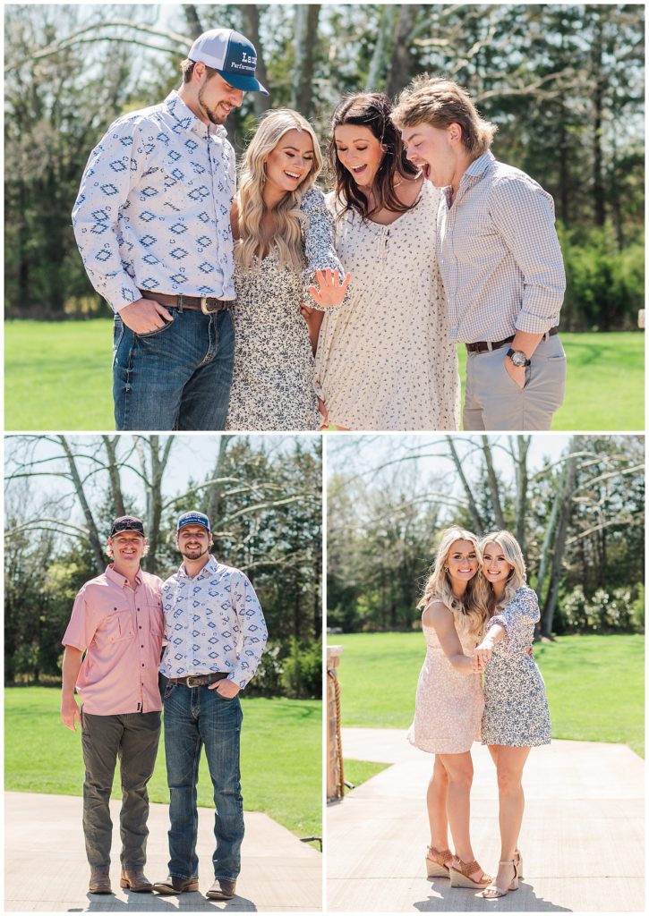 photos with family | Proposal at The Barn at Sycamore Farms in Arrington, TN 