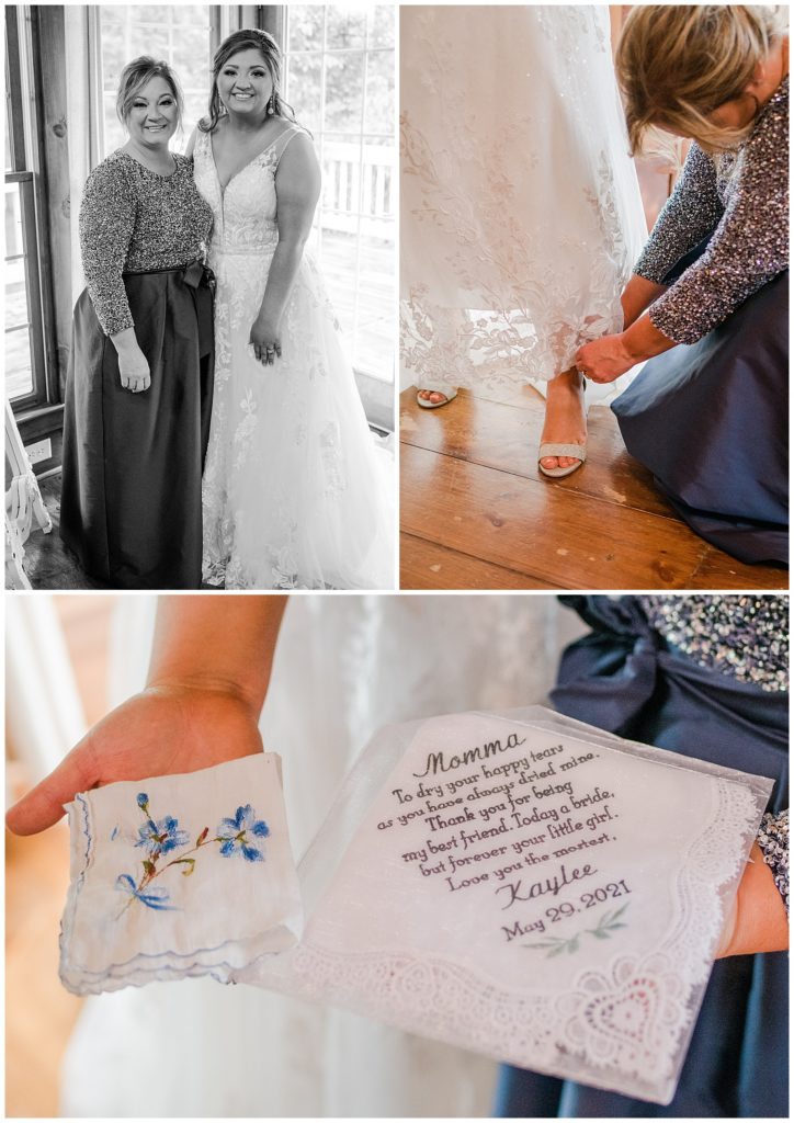 getting ready with mom | Salt Box Inn venue | Cookeville, TN