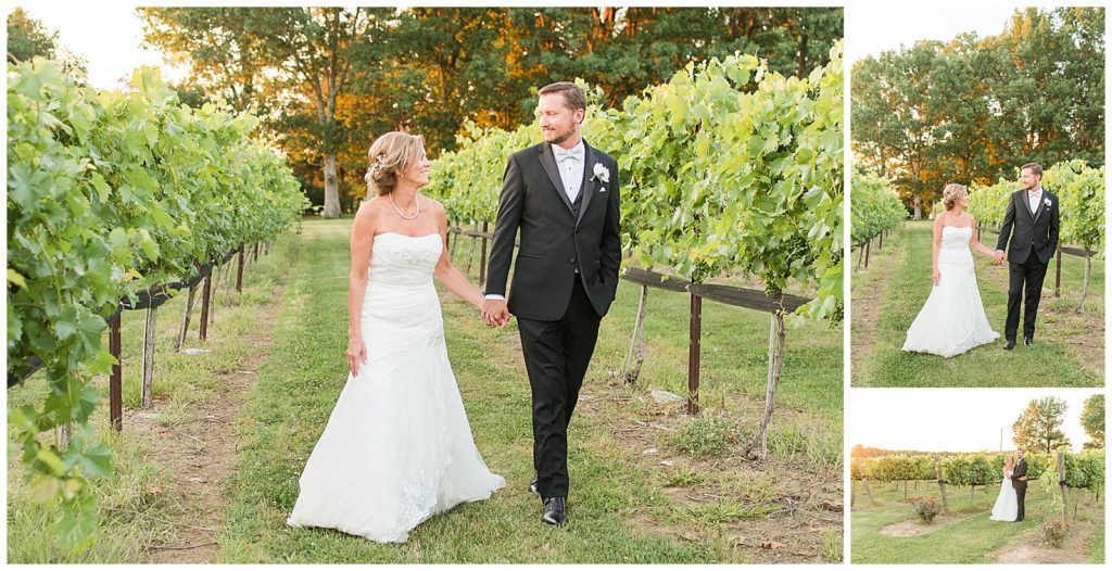 bride and groom portraits in the vineyard | Arrington Vineyards | Arrington, TN 