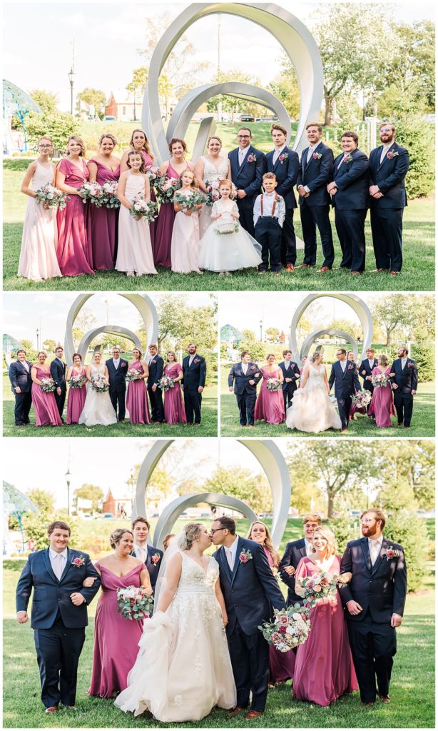bridal party photos, New Breman, OH