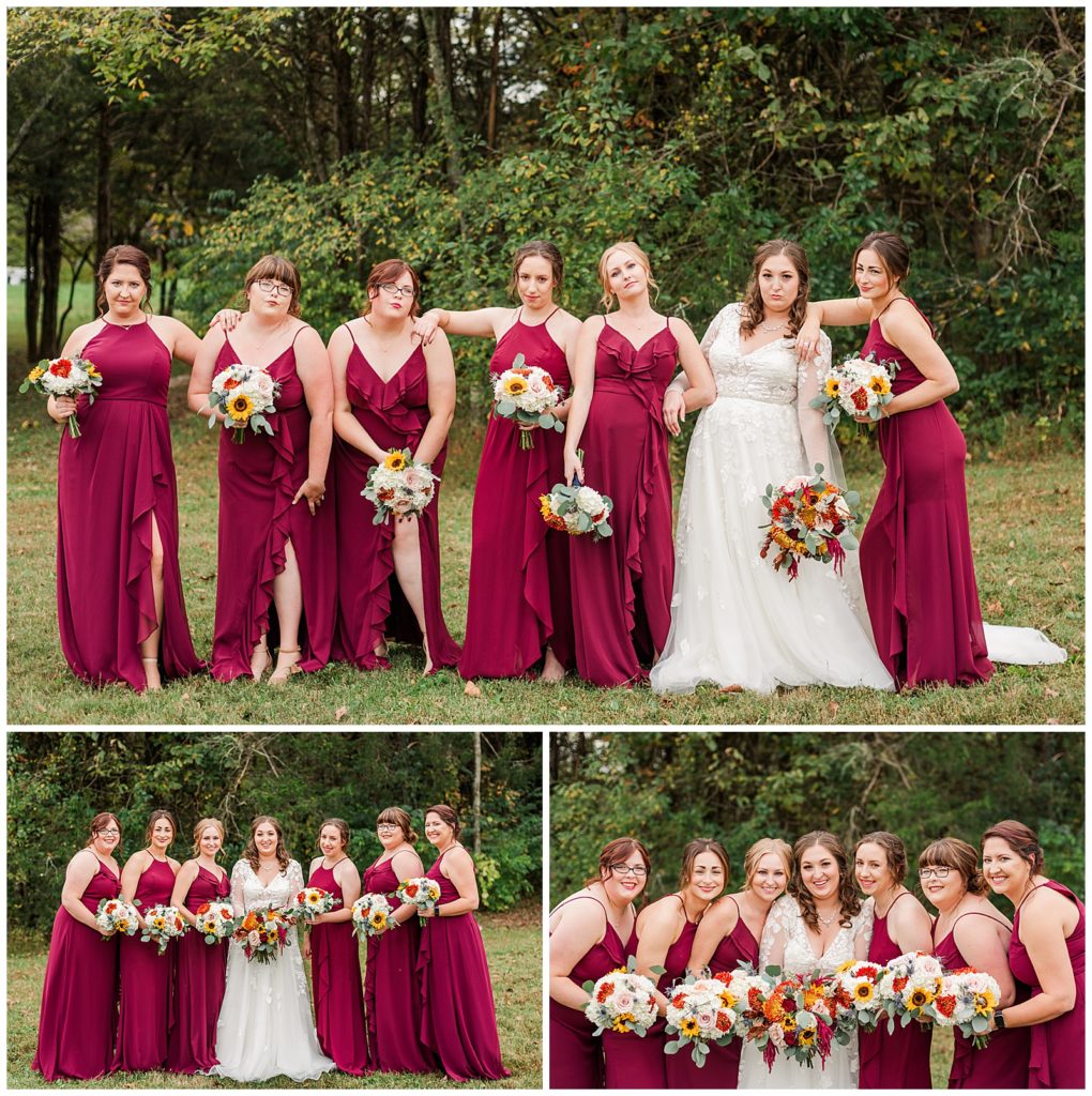Tucker's Gap Event Center | fall wedding | bridesmaids portraits 