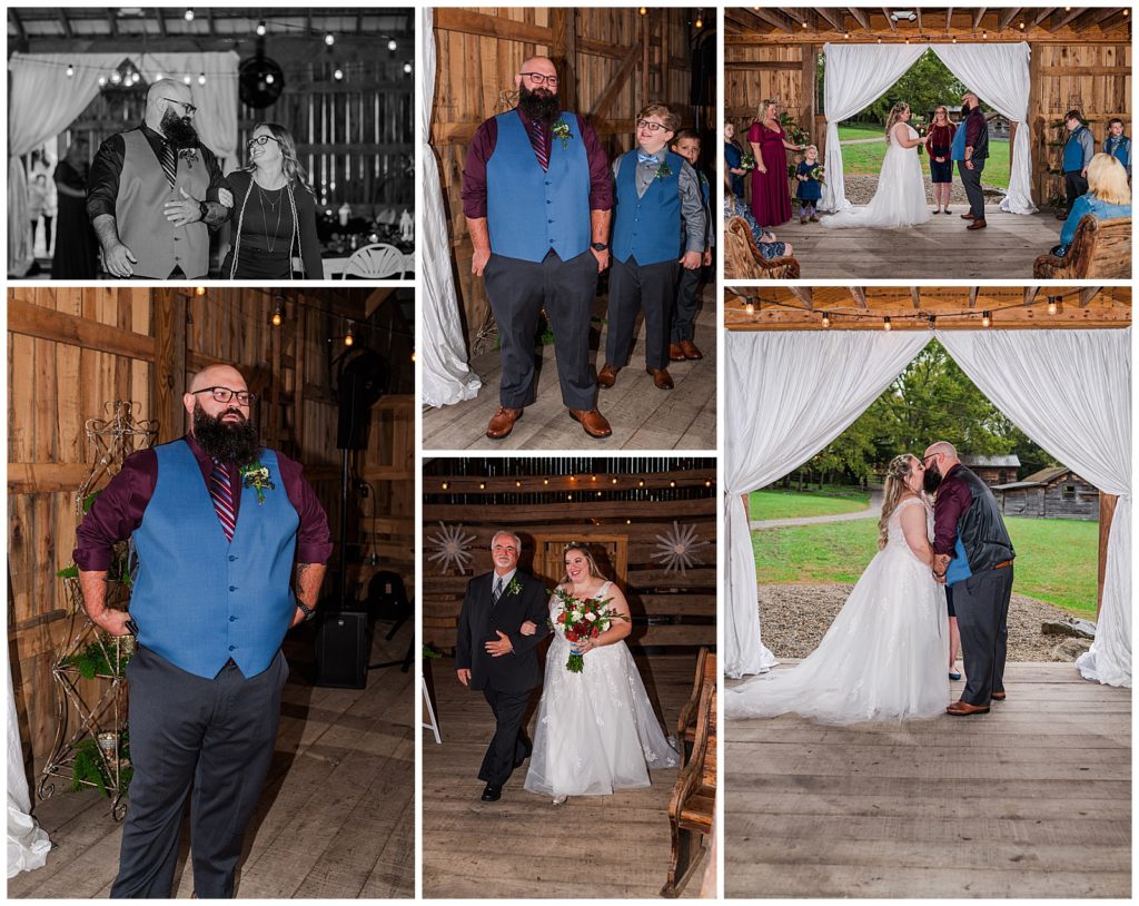 Fall wedding | The Farm at Cedar Springs | ceremony photos