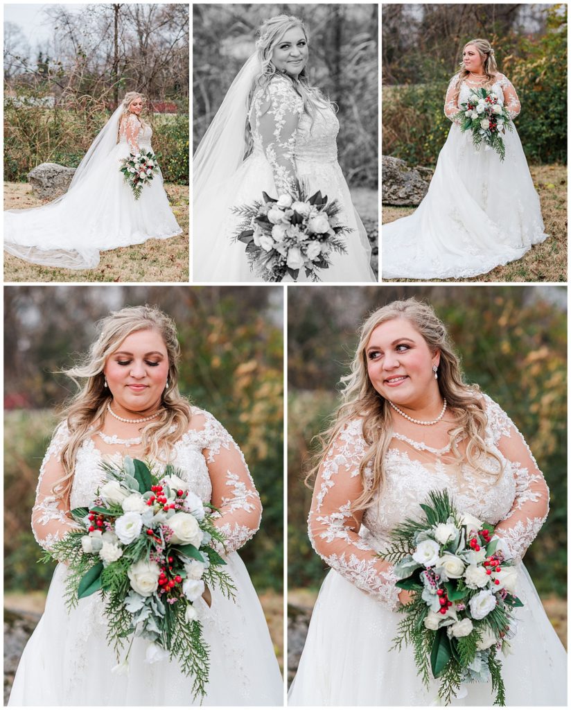 The Mill | Lebanon, TN  winter wedding | bridal portraits