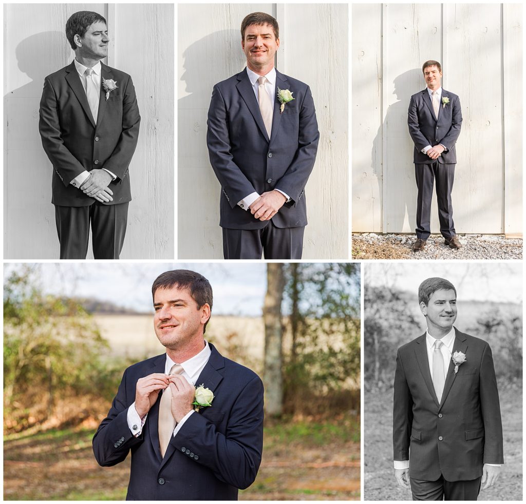 groom portraits at Magnolia Place in Franklin, TN 