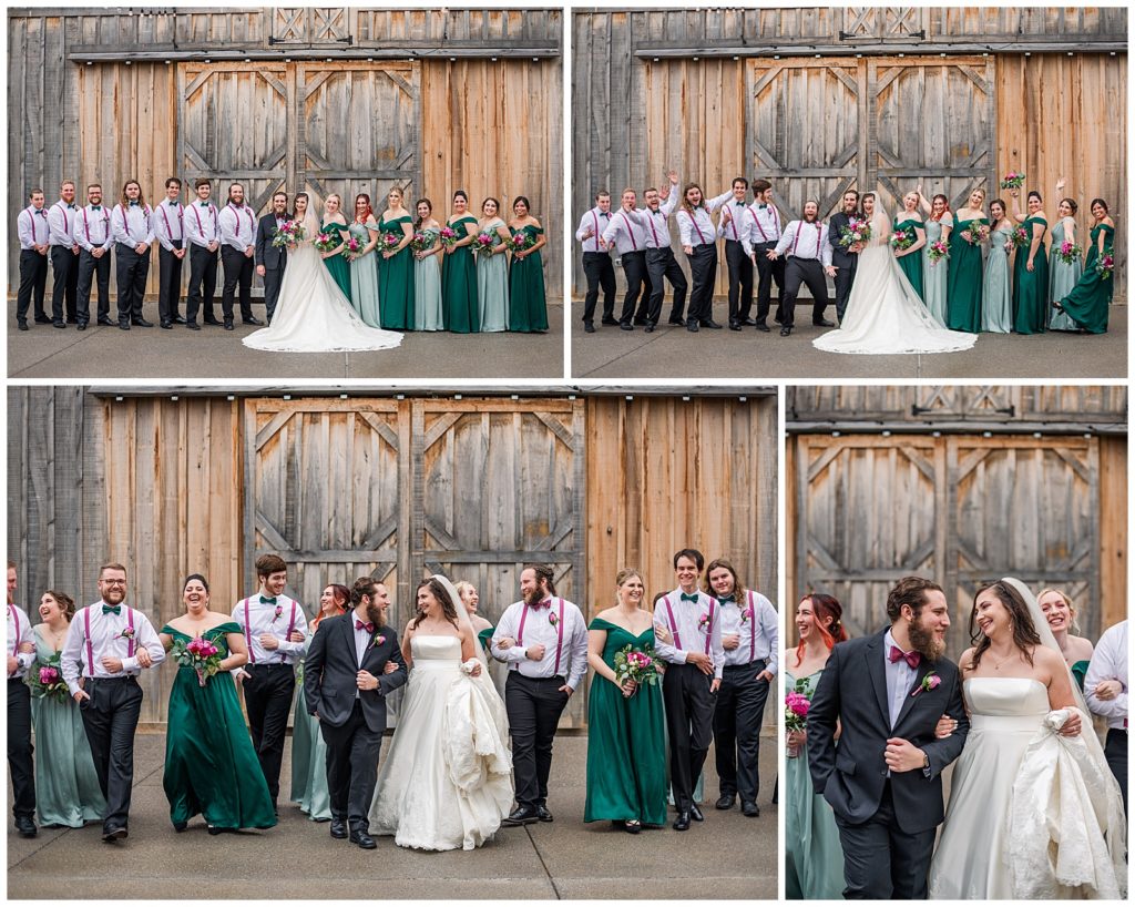 Photography by Michelle | The Wedding Barn at Likeazoo | bridal party portraits