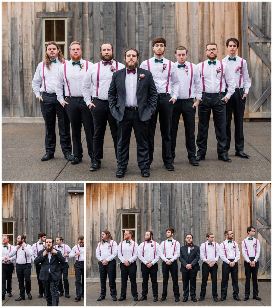 Photography by Michelle | The Wedding Barn at Likeazoo | bridal party portraits