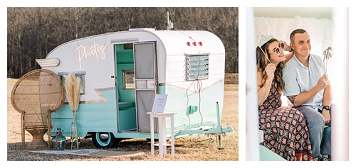 camper photo booth | Photography by Michelle