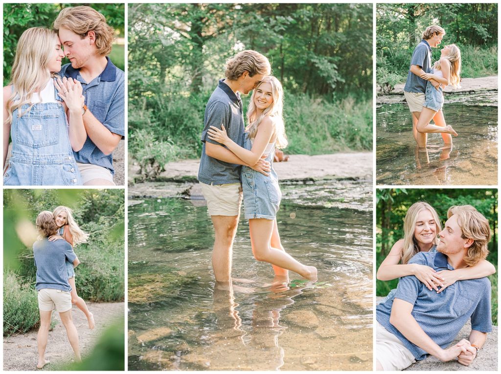 creek engagement session | Nashville wedding photographer | Photography by Michelle 