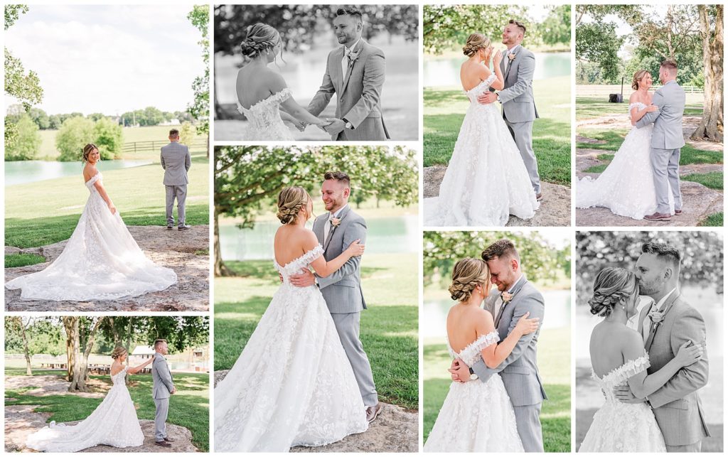 first look | Summer Wedding | Photography by Michelle | Steel Magnolia Barn | Murfreesboro, TN