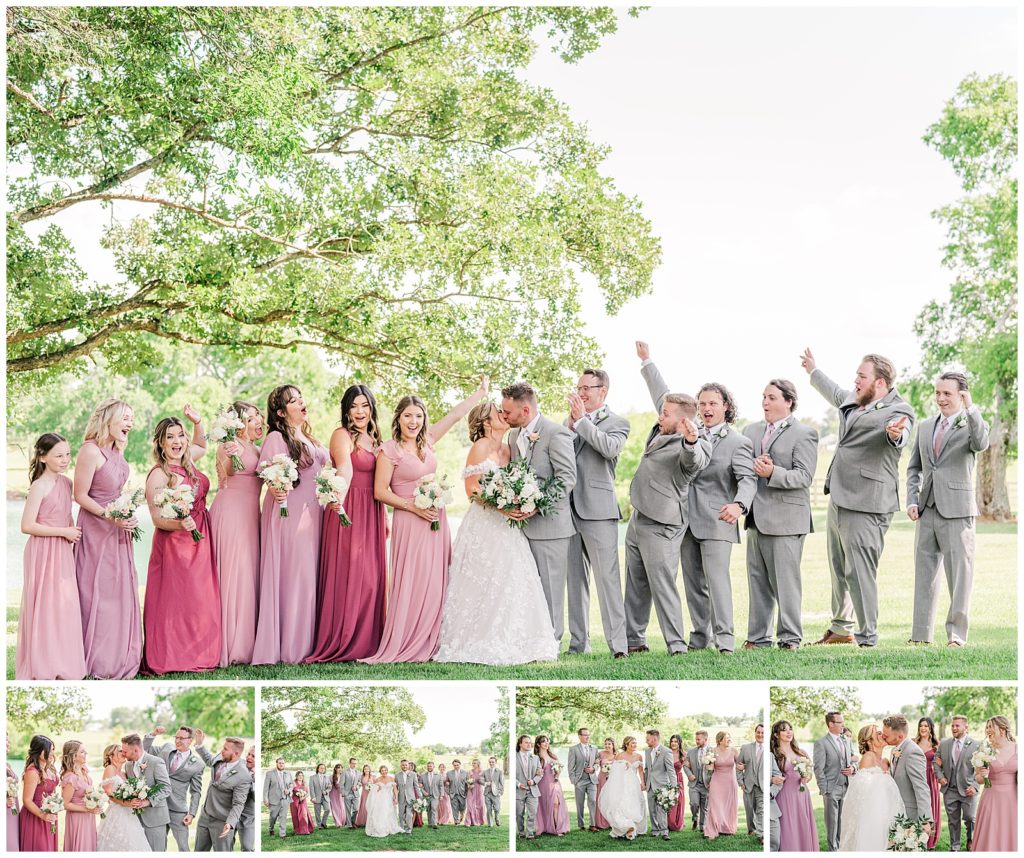bridal party portraits | Summer Wedding | Photography by Michelle | Steel Magnolia Barn | Murfreesboro, TN