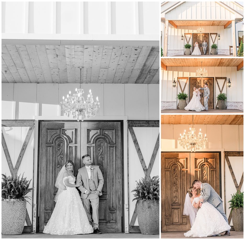 bride and groom sunset portraits | Summer Wedding | Photography by Michelle | Steel Magnolia Barn | Murfreesboro, TN