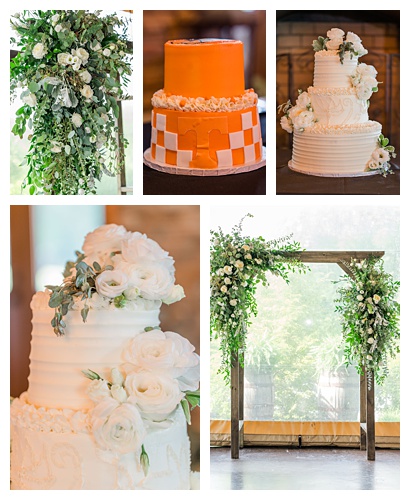 Photography by Michelle | Summer wedding at Tucker's Gap Event Center | cake and detail photos