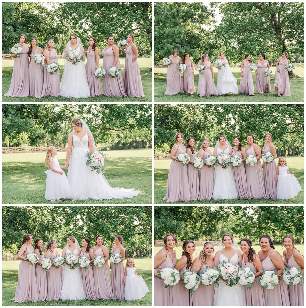 Summer wedding |The Wedding Venue at Likeazoo | Photography by Michelle | Lebanon, TN | bridal party portraits