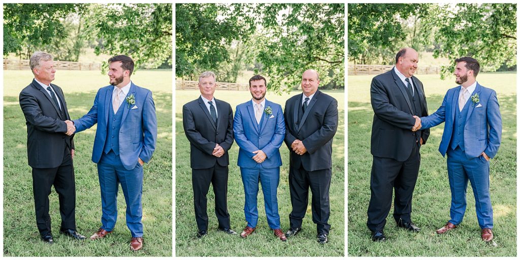 Summer wedding |The Wedding Venue at Likeazoo | Photography by Michelle | Lebanon, TN | groom and dads portraits