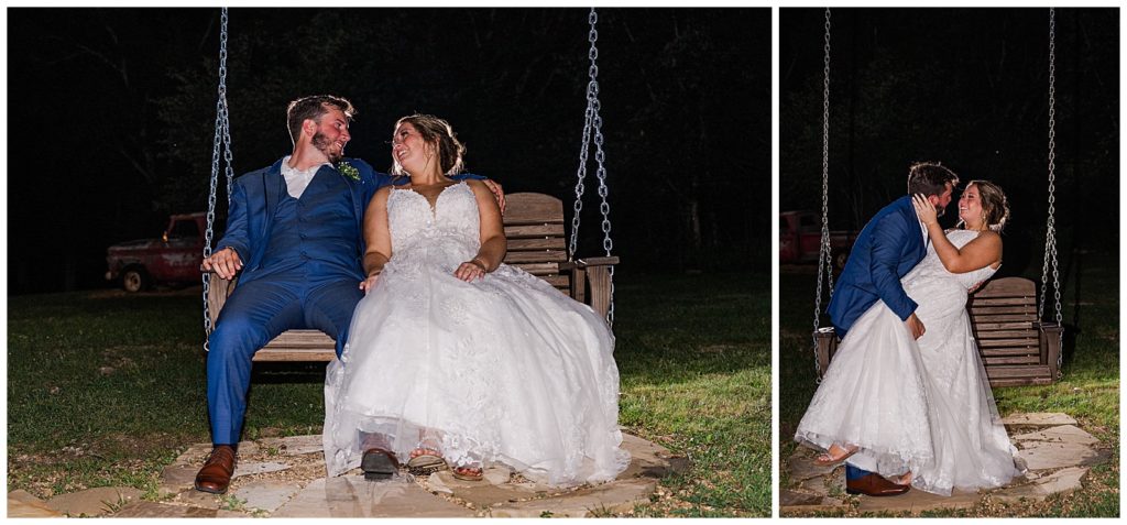 Summer wedding |The Wedding Venue at Likeazoo | Photography by Michelle | Lebanon, TN | nighttime portrait
