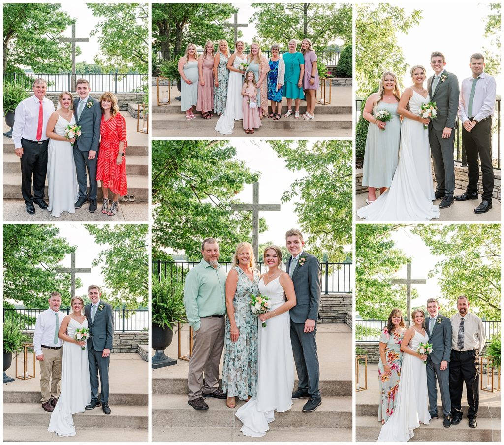 Family portraits | Cedar Creek Yacht Club wedding | Photography by Michelle 