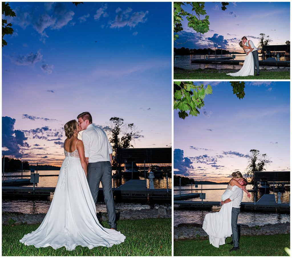 Bride and Groom portraits | Cedar Creek Yacht Club wedding | Photography by Michelle 