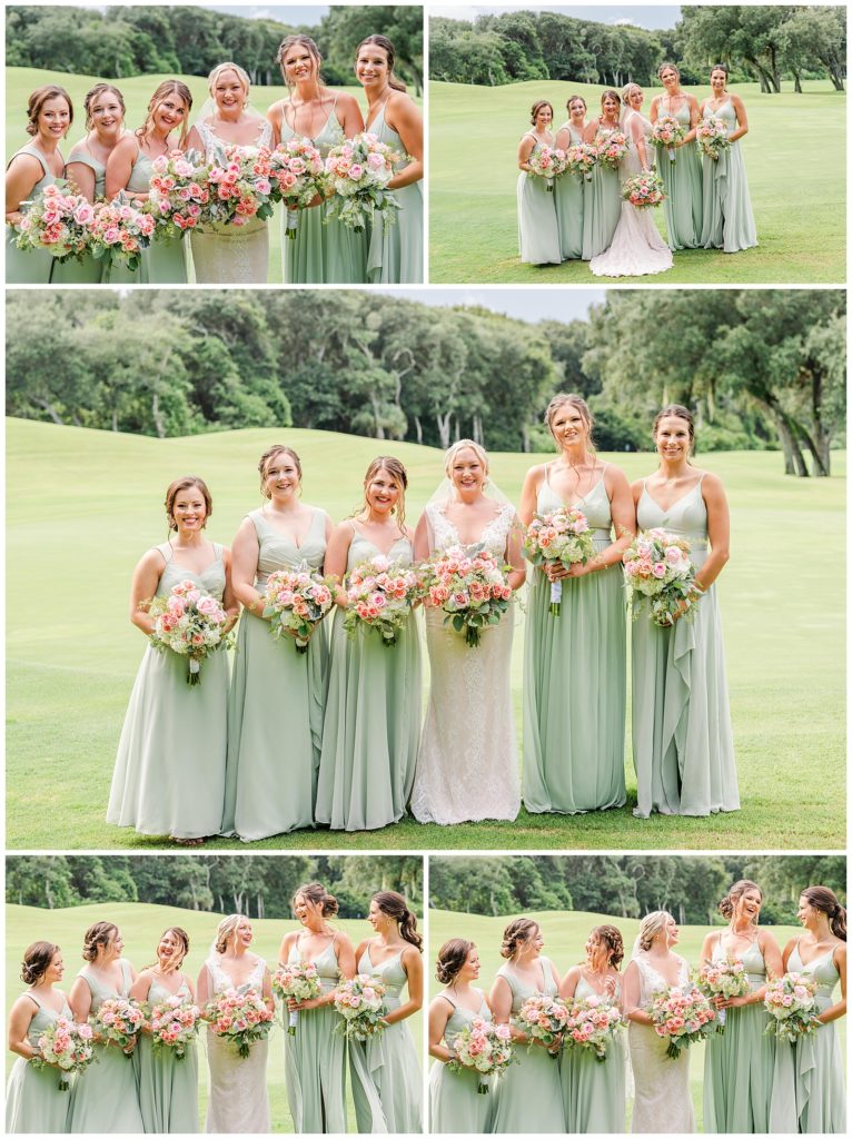 Bridal Party Photos | Golf Club of Amelia Island | Photography by Michelle 