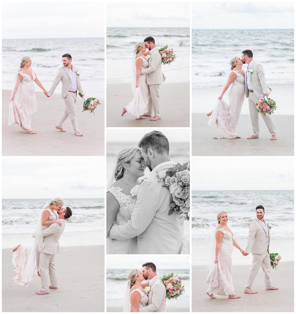 Bride and Groom Beach Photos | Golf Club of Amelia Island | Photography by Michelle 