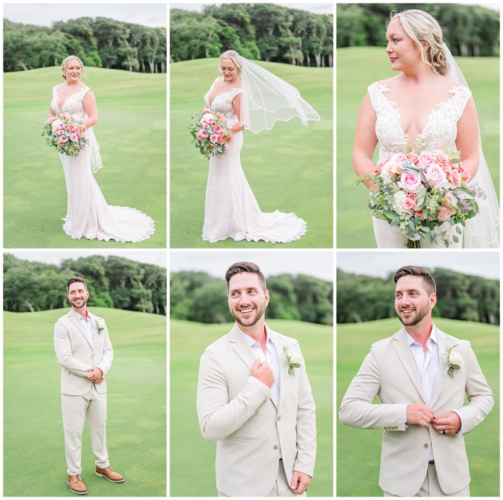 Bride and Groom Photos | Golf Club of Amelia Island | Photography by Michelle 