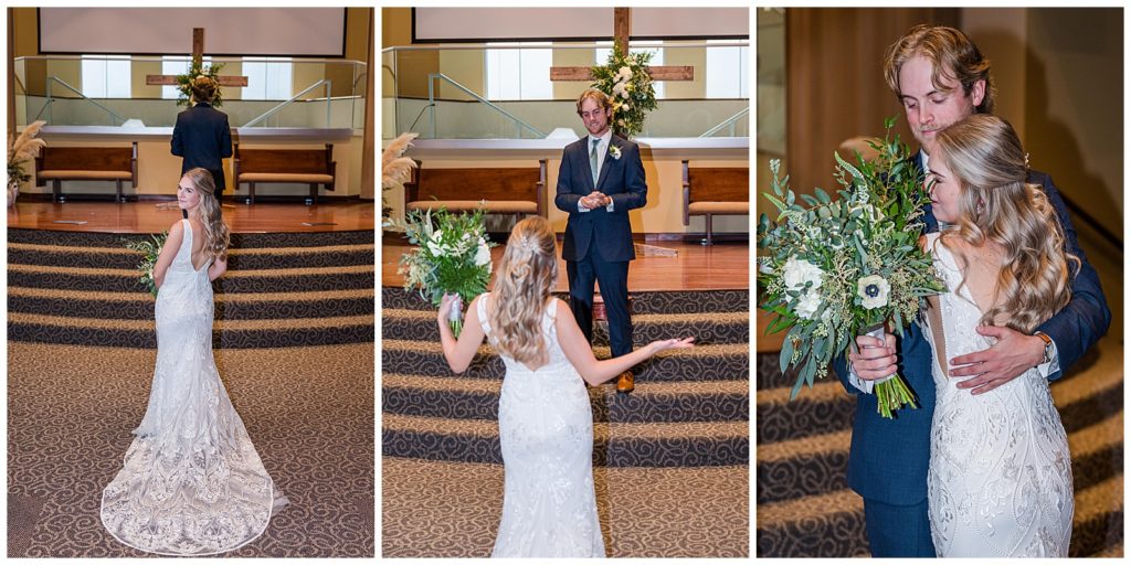 Fall Church Wedding | Photography by Michelle | Lebanon, TN | first look