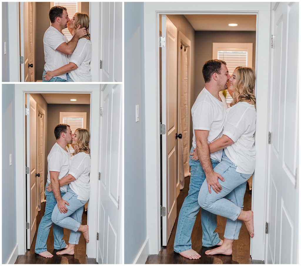 Nashville, TN in home engagement session | Photography by Michelle
