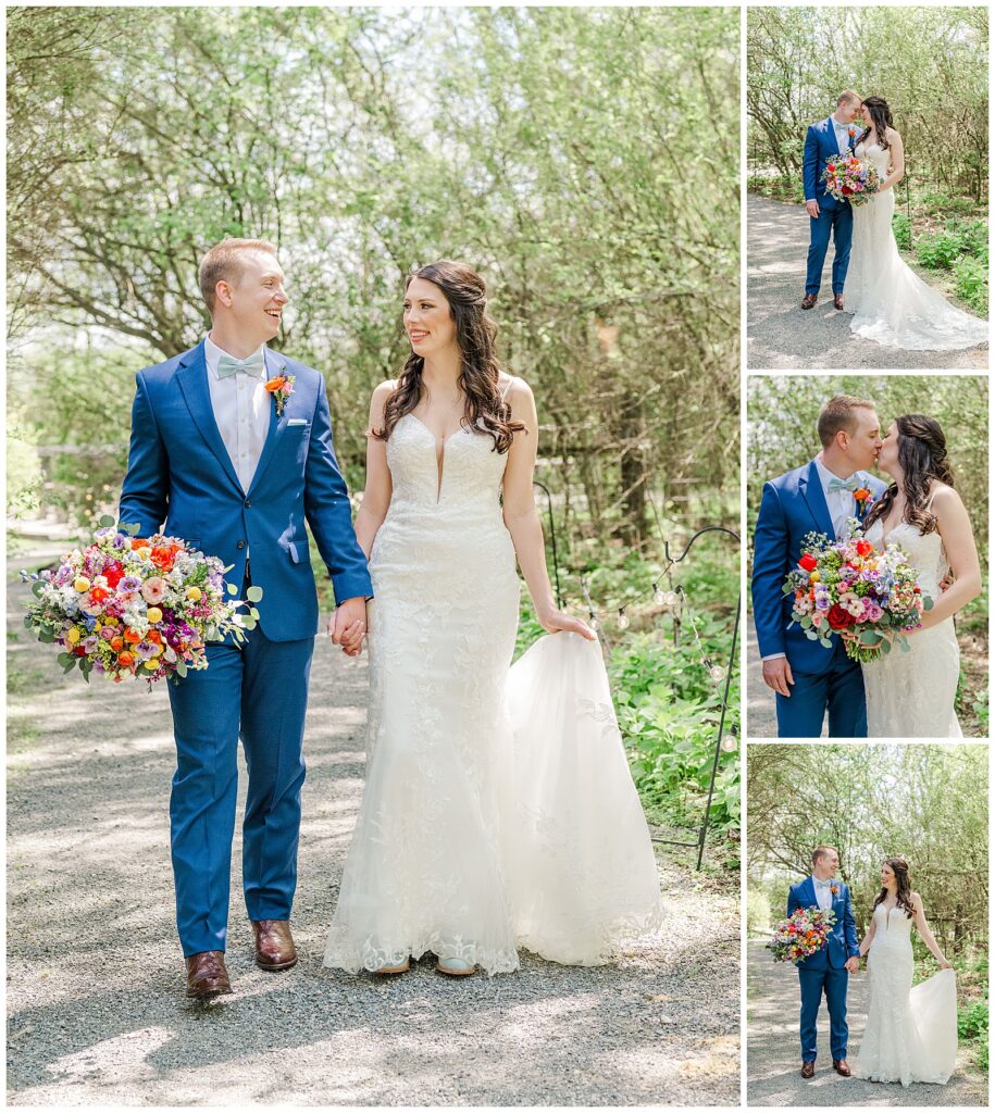 Spring Wedding at Meadow Hill Farm |  Bride and Groom portraits