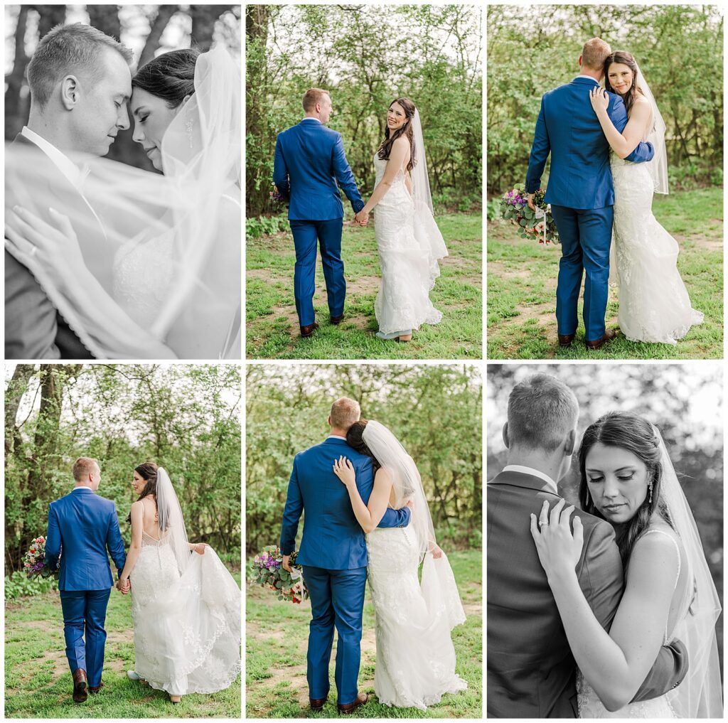 Spring Wedding at Meadow Hill Farm |   Bride and Groom portraits