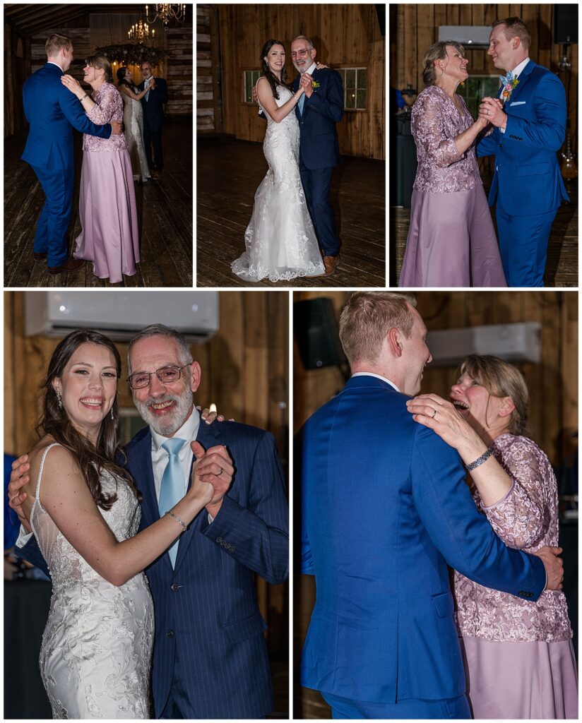 Spring Wedding at Meadow Hill Farm |   Reception | Father/ Daughter, Mother/ Son dances