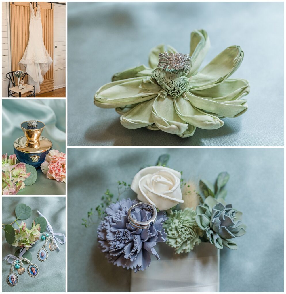 Spring wedding at Homestead Manor | Bridal details