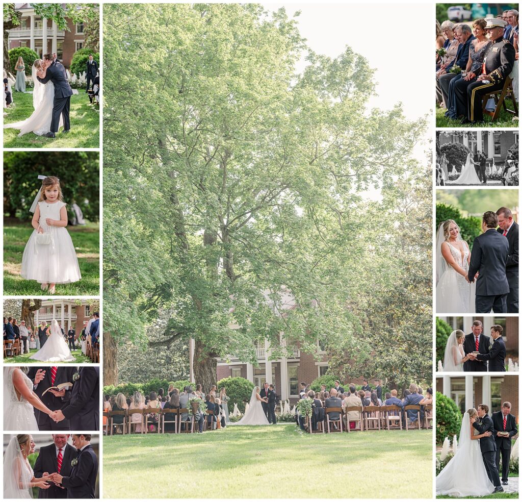 Spring wedding at Homestead Manor | Ceremony photos