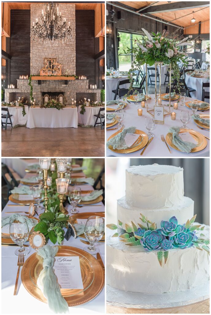 Spring wedding at Homestead Manor | Reception detail photos