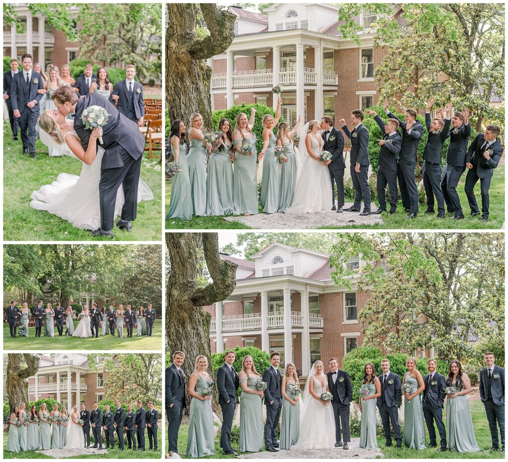 Spring wedding at Homestead Manor | Bridal party photos