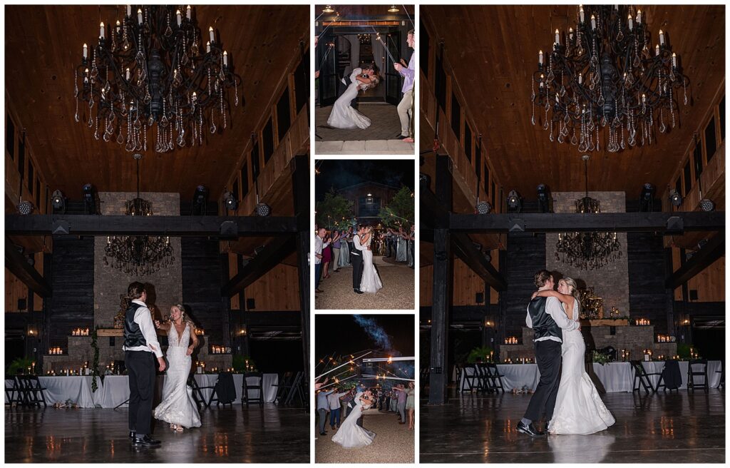 Spring wedding at Homestead Manor | Private last dance and exit photos