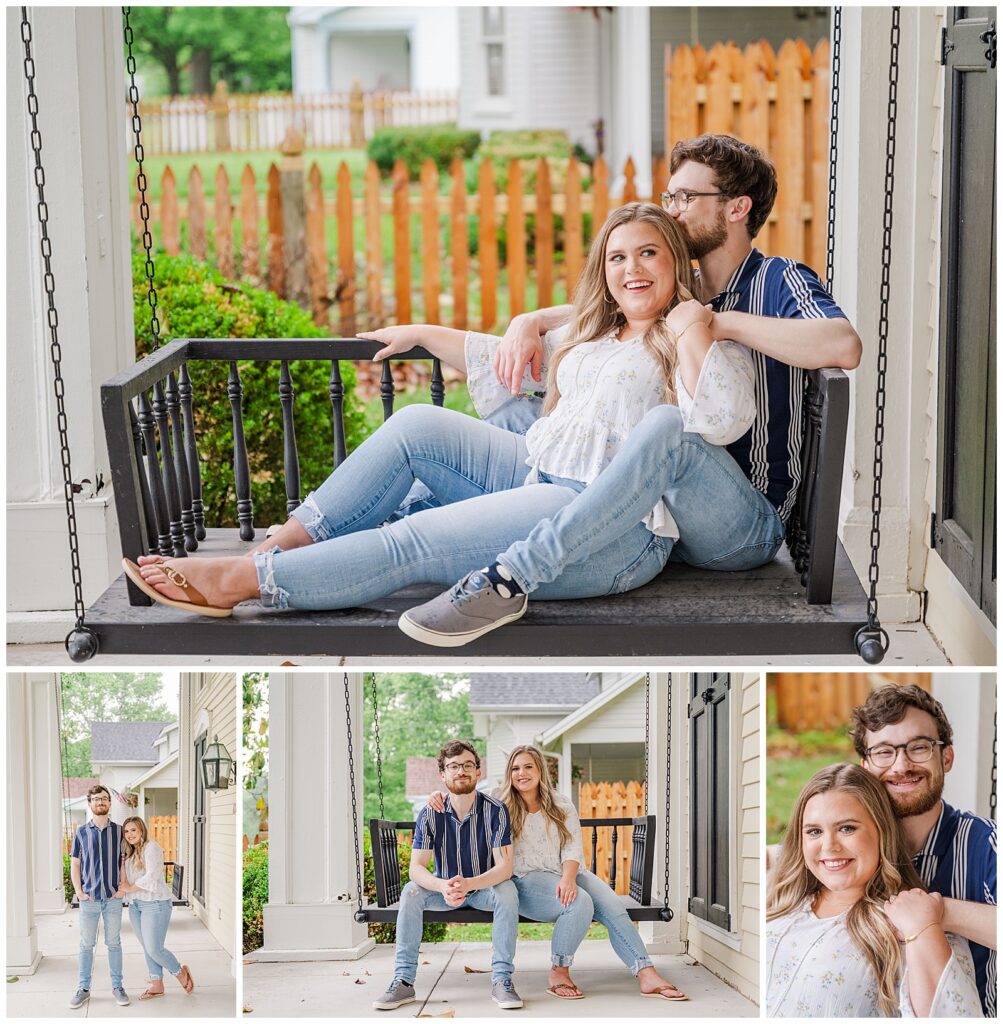 at home engagement session; Franklin, TN