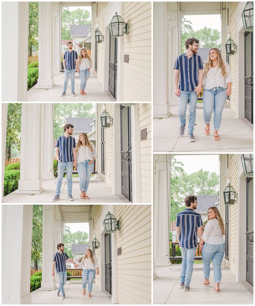 at home engagement session; Franklin, TN
