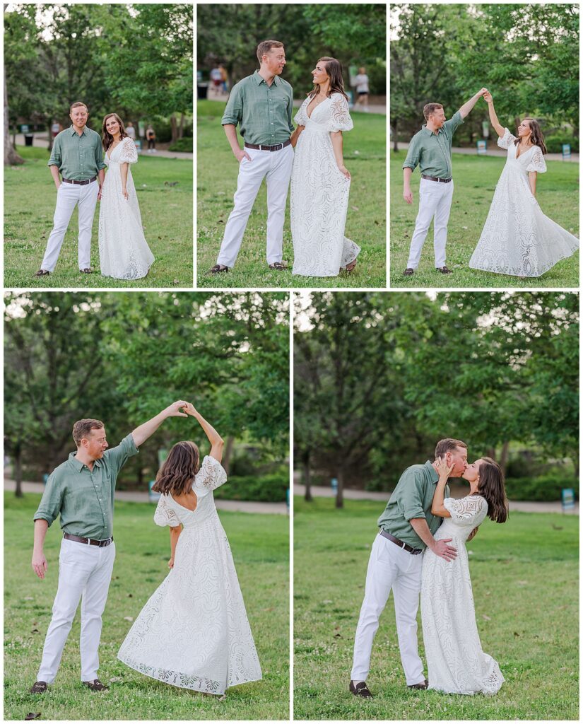 Spring engagement session at Centennial Park